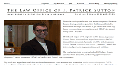 Desktop Screenshot of jpatricksuttonlaw.com
